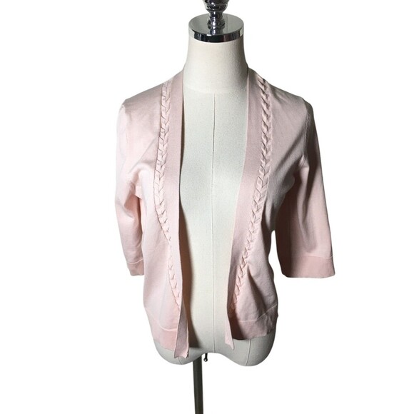 Pendleton Cardigan Women's Size Small Pink Silk Cotton Blend Sweater - Picture 1 of 5